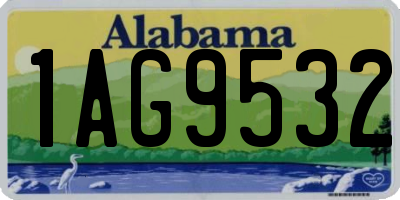 AL license plate 1AG9532