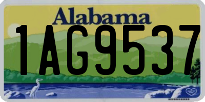 AL license plate 1AG9537