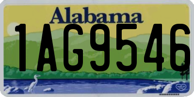 AL license plate 1AG9546