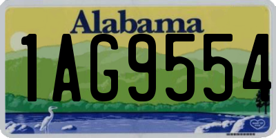 AL license plate 1AG9554