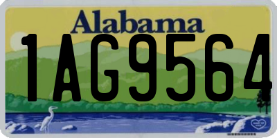 AL license plate 1AG9564