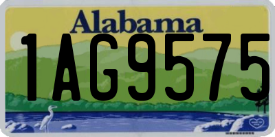 AL license plate 1AG9575