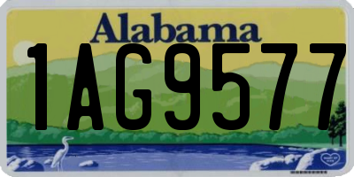 AL license plate 1AG9577