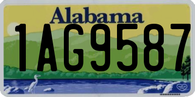 AL license plate 1AG9587