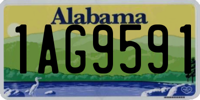 AL license plate 1AG9591