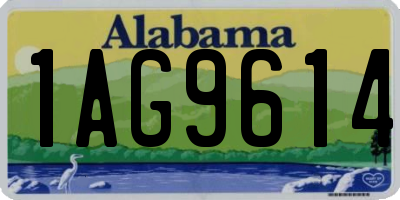 AL license plate 1AG9614
