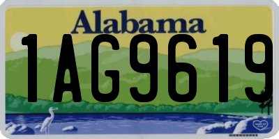 AL license plate 1AG9619