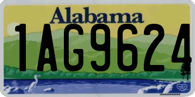 AL license plate 1AG9624