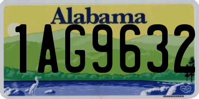 AL license plate 1AG9632