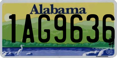 AL license plate 1AG9636