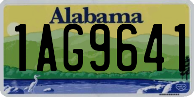 AL license plate 1AG9641