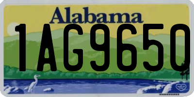 AL license plate 1AG9650