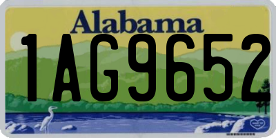 AL license plate 1AG9652
