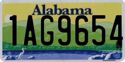 AL license plate 1AG9654