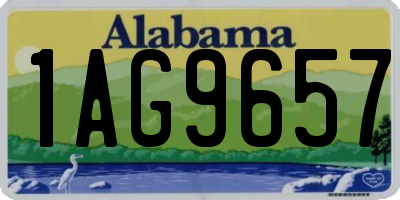 AL license plate 1AG9657
