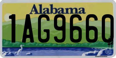 AL license plate 1AG9660