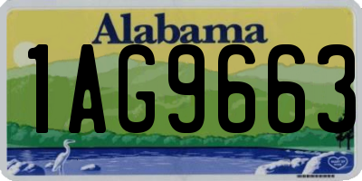 AL license plate 1AG9663