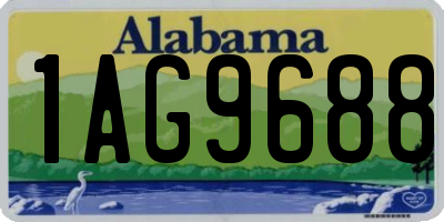AL license plate 1AG9688