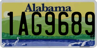 AL license plate 1AG9689