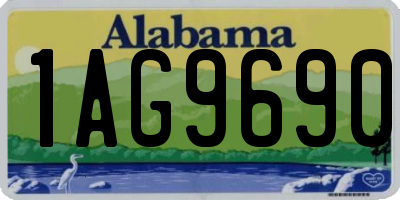 AL license plate 1AG9690
