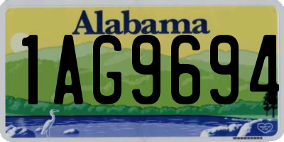 AL license plate 1AG9694