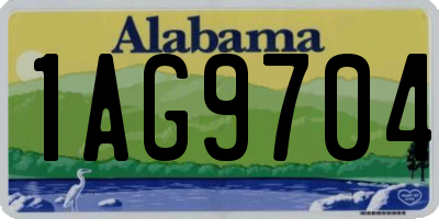 AL license plate 1AG9704