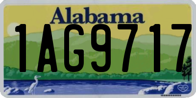 AL license plate 1AG9717