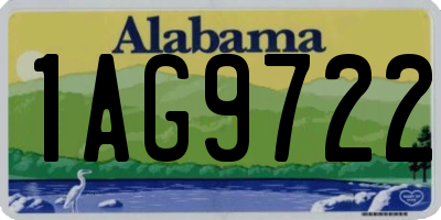 AL license plate 1AG9722