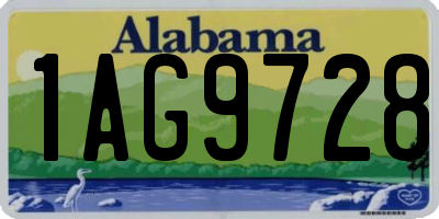 AL license plate 1AG9728