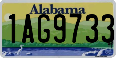 AL license plate 1AG9733