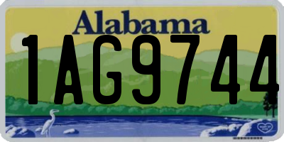 AL license plate 1AG9744