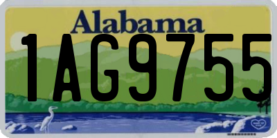 AL license plate 1AG9755