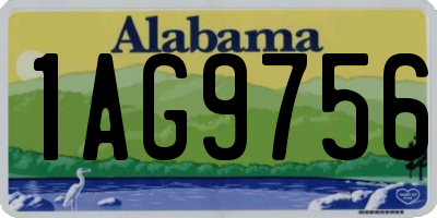 AL license plate 1AG9756