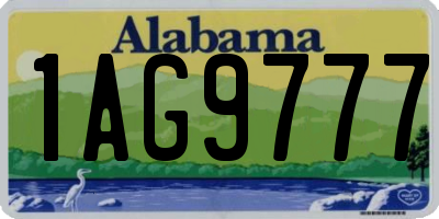 AL license plate 1AG9777