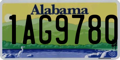 AL license plate 1AG9780