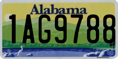 AL license plate 1AG9788