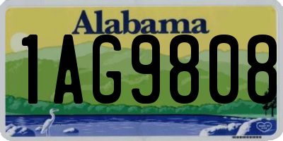 AL license plate 1AG9808