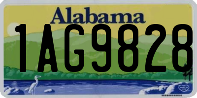 AL license plate 1AG9828
