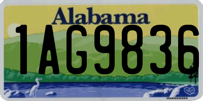 AL license plate 1AG9836