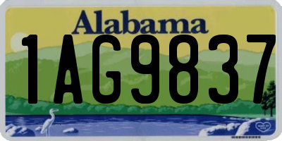 AL license plate 1AG9837