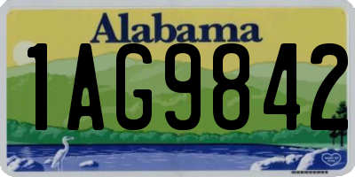 AL license plate 1AG9842