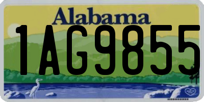 AL license plate 1AG9855