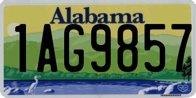AL license plate 1AG9857
