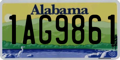 AL license plate 1AG9861