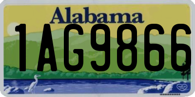 AL license plate 1AG9866