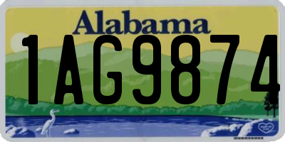 AL license plate 1AG9874