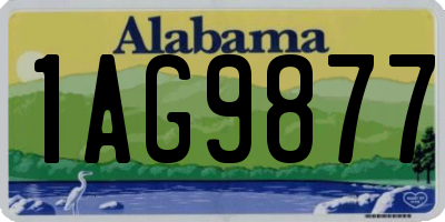 AL license plate 1AG9877