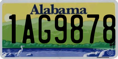 AL license plate 1AG9878