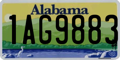 AL license plate 1AG9883