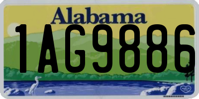 AL license plate 1AG9886